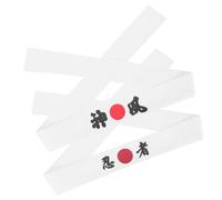 Healvian 2pezzi Fascia Giapponese Riutilizzabile Fascia Traspirante per Chef per Karate Adatta Molte Occasioni Non Facile da Sfilare Resistente e Duratura