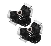 Healvian 2pezzi Fermagli Decorativi Per Con Rete e Fiocco Accessori Per Acconciature Professionali Per Donne Nel Settore Aeronautico e Bancario