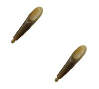 Healvian 2pezzi Massaging Scraping Tube Corno Di Bue Naturale Strumento Di Massaggio Portatile Per Terapia Gua Sha Per Rilassamento Di Piedi Collo e Schiena Colore Casual
