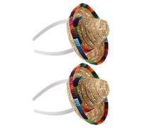 Healvian 2pezzi Mini Fasce per Cappello Fasce per Cappello Messicano Cinco De Mayo Decorazioni Fotografiche per Feste Messicane