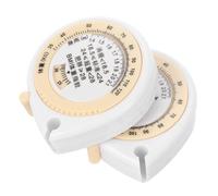 Healvian 2pezzi Nastro Misuratore Retrattile Soft Dual-sided Per Misurazioni Corporee Accurate Per Circonferenza Vita e Monitoraggio Salute Portatile e Leggero Utile Per Allenamenti e