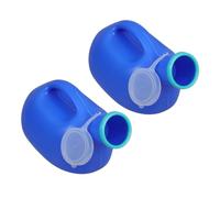 Healvian 2pezzi Orinatoio Portatile per Uomo con Coperchio Contenitore da Viaggio per Raccolta Urina Orinatoio Maschile Riutilizzabile Anti-goccia Wc Portatile per Campeggio Escursionismo