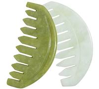 Healvian 2pezzi Pettine Per Capelluto Massaggiante Denti Larghi in Strumento Per Raschiatura Gua Sha Portatile Per Del Capelluto e Lisciamento Dei