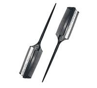 Healvian 2pezzi Pettine Per Tintura Capelli Doppia Faccia Pennelli Per Applicazione Colore e Trattamento Capelli Bastano Per Uso Professionale e Casa Design Compatto e Portatile