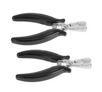 Healvian 2pezzi Pinze per Extension per Capelli Mini Pinze Piatte Clip Liscia per Rimozione di Micro Anelli Strumenti Multifunzionali per Extension e Accessori per Capelli