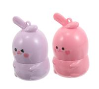 Healvian 2pezzi Rossetto Idratante Cambia Colore Balsamo Labbra Solido Design Coniglietto Nutriente e Lucidalabbra Per Labbra Morbide e Naturali