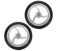 Healvian 2pezzi Ruote Anteriori Per Carrozzina Ruote Piroettanti Antiscivolo Sostituzione Facile Per Parti Di Carrozzine Piene Resistenti All Usura Per Anziani e Disabili
