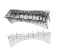 Healvian 2pezzi Scatola Trasparente Per Protezione Pettine Guida in Plastica Custodia Per Tagliacapelli Accessori Da Barbiere Supporto Per Pettine Guida Rettangolare Scatola Per Strumenti d