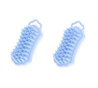 Healvian 2pezzi Scrubber Silicone Per Corpo e Testa Spazzola Esfoliante Per Bagno Con Massaggio Al Capelluto Design Ergonomico e Doppia Faccia Adatta Per Uso Quotidiano e Relax Doccia