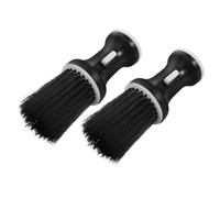 Healvian 2pezzi Spazzola Da Barbiere Per Capelli Spezzati Setole Morbide Per Pulizia Del Collo e Baffi Kit Di Spazzole Da Barbiere Per Taglio Di Capelli Uomo e Applicazione Di Talco Corpo