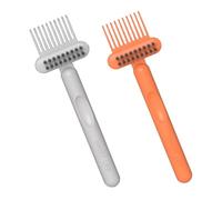 Healvian 2pezzi Spazzola Pulitrice per Capelli Kit di Pulizia per Spazzole Cuscino Strumento per Pulizia delle Spazzole Pettine per Rimozione Completa di Residui di Capelli