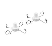 Healvian 2pezzi Supporto Per Infusione Verticale Acciaio Inossidabile Con Ganci Regolabili Accessori Per Ospedali e Cliniche Resistente e Pratico Per Bottiglie Infusionali Ganci