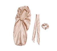 Healvian 3 Pezzi Bonnet per Donne Copricapo Notturno con Fascia Elasticizzata per Dreadlock e Extension Protezione per Acconciature