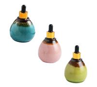 Healvian 3 Pezzi Bottiglie Contagocce in per Profumi e Lozioni Design con Pipetta per Dosaggio Ricaricabili e Facili Usare Colori Blu Rosa e