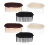 Healvian 3 pezzi di inserti per volume dei, base con clip per donne, strumento per acconciature volumizzanti, pettine invisibile soffice per finti, per creatore di chignon