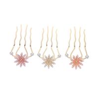 Healvian 3 Pezzi Fermaglio U Vintage in Metallo con Accessori Antichi per Acconciature Eleganti Forcine per Chignon Stile Cinese Hanfu