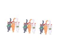 Healvian 3 Pezzi Spilla Gatto Smalto Carino Moda Spillo Per Donne Distintivo Spilla in Lega Accessori Per Spilla