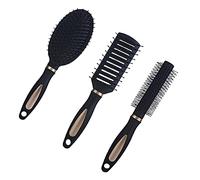 Healvian 3 Pz Pettine Per Da Donna Pettine Districante Spazzola Per Asciugare i Pettine a Per Spazzola Per Styling Spazzola Lisciante Per Black