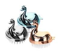 Healvian 3 Pz Spazzola Per Shampoo Per Bambini Spazzola Per Lavasciuga Scrubber Per Il Cuoio Capelluto Della Doccia Shampoo Anti Forfora Cuoio Capelluto Lega