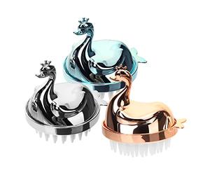 Healvian 3 Pz Spazzola Per Shampoo Per Bambini Spazzola Per Lavasciuga Scrubber Per Il Cuoio Capelluto Della Doccia Shampoo Anti Forfora Cuoio Capelluto Lega