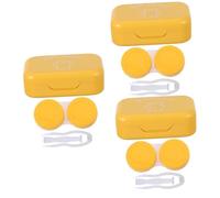 Healvian 3 Set 4 Pezzi Scatola per la delle lenti a contatto colorate travel essentials necessaire da viaggio custodia per lenti a contatto dei cartoni animati custodia compatta carino