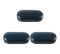 Healvian 3 Set custodia per occhiali a doppio custodia per occhiali portatile etichette da giardino scatole per bicchieri portaocchiali custodia rigida per occhiali vello fine Blue