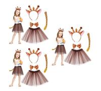 Healvian 3 Set Set Costume Giraffa per Bambine Tutù in Poliestere