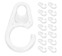 Healvian 30 Pezzi Ganci per Tenda in Plastica, Discreti e Versatili | Aste e Lamelle Verticali, Cambio Rapido delle Tende, Aspetto Trasparente e Scorrimento Fluido