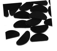 Healvian 30 Pezzi Naselli Per Occhiali in Silicone Cuscino Nasale Antiscivolo Piccolo Nasello Per Occhiali Grandi Supporto Per Il Naso Degli Occhiali Black Gel Di Silice