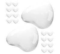 Healvian 30pezzi Per Smalti Per Unghie in Vetro Trasparente Espositore Per Unghie Strumento Per Manicure Per Esporre Disegni Nail Art