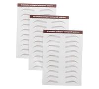 Healvian 3fogli Sopracciglia Adesive Temporanee Impermeabili Per Donne Kit Di Adesivi Bionici Per Sopracciglia Finta Effetto Capelli Naturale Facile Da Applicare Stencil Adesivo Per
