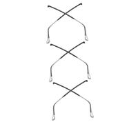 Healvian 3paia Braccia Di Ricambio Per Occhiali Metallo Accessori Per Riparazione e Sostituzione Design Ergonomico Per Comfort e Stabilità Trasparente