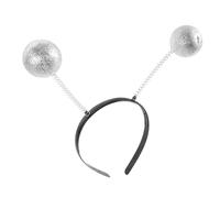 Healvian 3Pcs Copricapo Del Partito Fasce Per Le Donne Accessori Marziano Alien Fascia Hairband Mollette Per Glitter Fascia Copricapo Rosso Cestino Marziano Antenna Fascia Perno Di