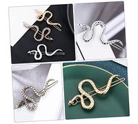 Healvian 3Pcs Serpente Tornante Retro Serpente Spilla A Scatto Delle Donne Del Partito Hairclip Accessori Per Per Halloween Festa Copricapo Vintage Accessori Per Serpente