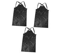 Healvian 3pezzi Grembiule Da Barbiere Con Tasche Per Colorazione e Uso Salone Adatto Per Parrucchieri e Lavori Creativi Design Pratico e Decorativo