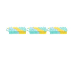 Healvian 3pezzi Scalp Per Ragazzo Ragazza Spazzola Massaggiante Per e Capelluto Facile Da Pulire e Perfetta Per Bagnetto Da Colori