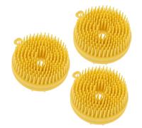 Healvian 3pezzi Spazzola Da Bagno Silicone Con Funzione Massaggiante Per Shampoo e Scrub Per Adulti e Strumento Di Pulizia Della Morbido e Sicuro
