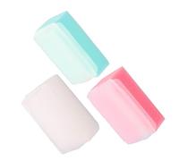Healvian 3pezzi Spazzola Massaggiante Per Shampoo Di Spugna Colorata Scrub Per Sensibile e Dandruff Per Adulti Design Compatto e Portatile