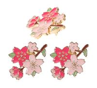 Healvian 3pezzi Spilla Elegante Forma Di Fiore Di Ciliegio Da Pin Decorativi Versatili Per Abbigliamento Borse e Cappelli Design Adorabile Per Ogni Occasione