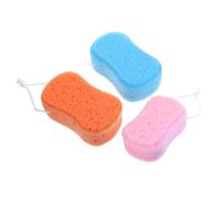 Healvian 3pezzi Spugna Spessa Per Doccia Da Bagno Palla Spugna Massaggiante Scrubber Per Shampoo Morbida e Delicata Forte Potere Pulente