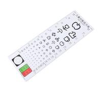 Healvian 3pezzi Tabella Oculare Standard Per Test Della Vista Per Ragazzo Ragazza Chart Per Esami Oculistici Casa e Scuola Con Segni Colorati Per Misurazione Della Vista