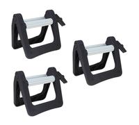 Healvian 3pezzi Tubetto Squeezer Per Dentifricio e Crema Colorante Semplice e Portatile Utensile Per Estrarre Prodotto All Ultima Goccia Ergonomico e Facile Da Usare Nero
