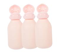 Healvian 3pezzi Viaggio Per Toeletta Contenitori Ricaricabili Per Shampoo e Balsamo Spray Tappo Capienza Pratica Facile Usare e