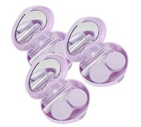 Healvian 3sets Contenitori Per Lenti Contatto Con Specchio e Design Cuore Custodia Pratica e Portatile Per Viaggi e Attività All Aperto e Durevole