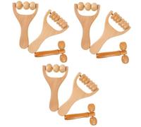 Healvian 3sets Massaggiatore Legno Per Rilassamento Muscolare Strumento Per Massaggio Profondo Per Piedi e Corpo Facile Da Trasportare e Utilizzare Mentre Si Guarda La Tv o Si Ascolta