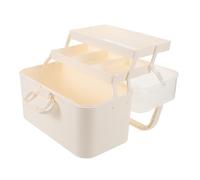 Healvian 3strato Scatola Portatrucchi Multiuso Strati Organizer Portatile Per Utensili Custodia Per Medicinali Accessibile Trasparente Resistente All Acqua Per Casa e Viaggio