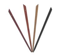 Healvian 4 Pezzi Bacchetta per Chioma in Legno di Sandalo Elegante e Antiscivolo, Design Classico Minimalista Versatile per Donna, Accessorio per Danza Culturale e Lavoro