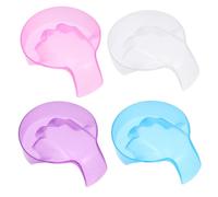 Healvian 4 pezzi Bacinelle per Unghie in PP Resistente Vaschette per Ammollo e Mani per Salone e Domestico Leggere e Portatili Colori Casuali Colore Casuale Colore Casuale