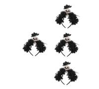Healvian 4 Pezzi Cerchietto Halloween Adulti Floral Crown con Teschio Horror e Comfort per e Dei Morti