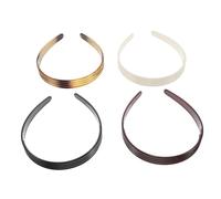 Healvian 4 Pezzi Fasce Capelli Tostate con Denti Antiscivolo Fasce Sottili Resilienti Righe Vintage per Donne Accessori Eleganti per Scuola e Uso Quotidiano